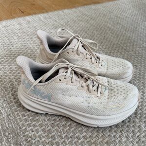 Hoka Women's Cream Athletic Shoes